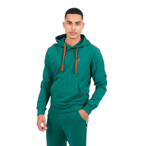 [05-010-43-045-K054-L] Hoodie homme avec broderie (Vert, L)