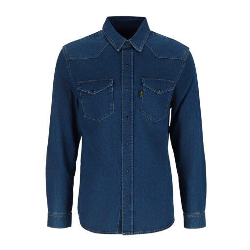 [01-010-09-061-K490-L] Chemise western homme en jeans - SHEMS (L)