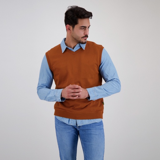 [05-010-36-137-K669-L] Sweat homme sans manches avec broderie (L)