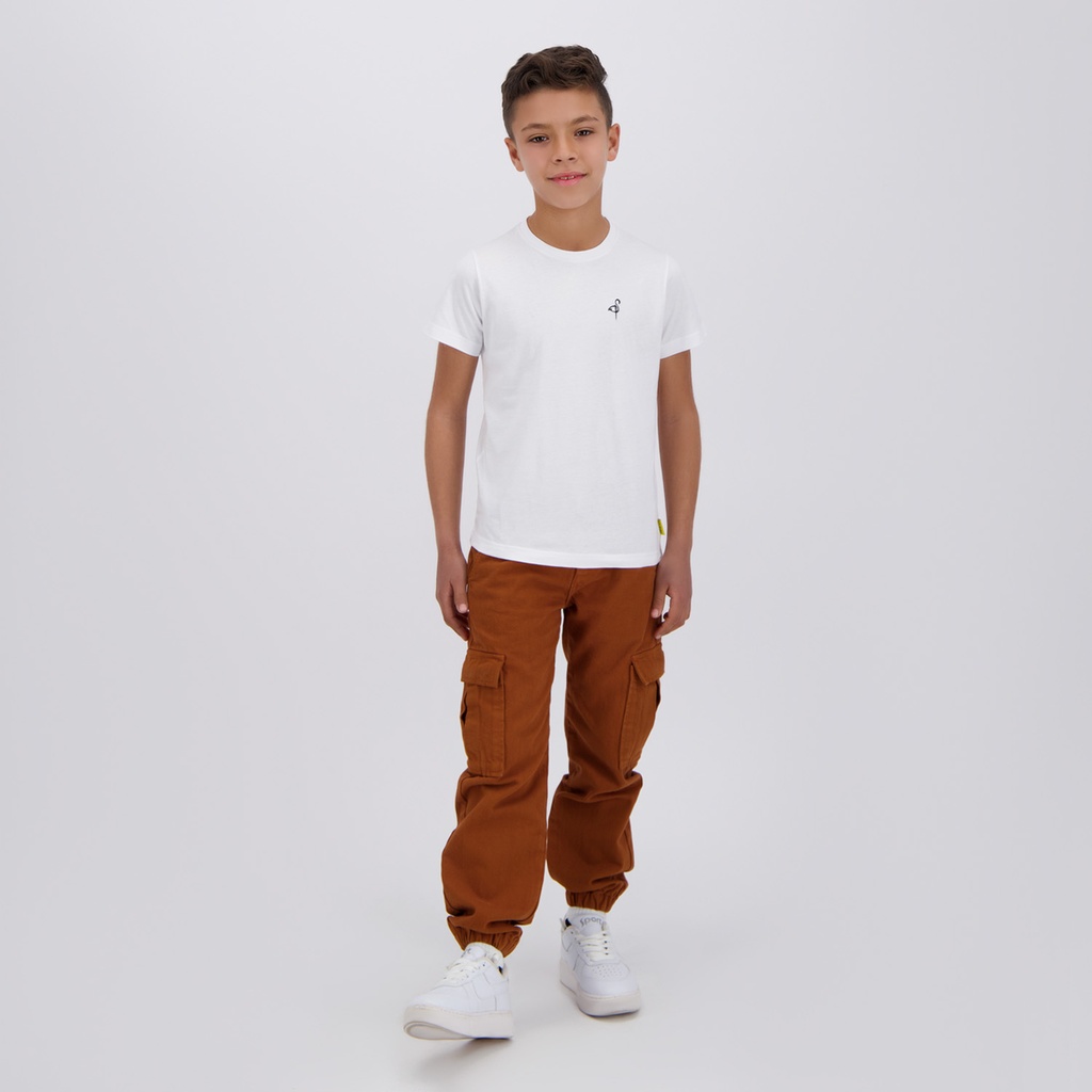 T-shirt garçon manches courtes avec broderie