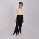 Sweat fille manches longues avec détail galant