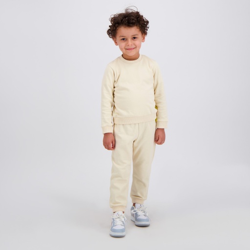 [05-010-35-014-K005-12/18M] Jogger bébé avec poche en molleton (Beige, 12-18M)