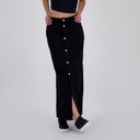 Jupe maxi femme boutonnée en jeans - MAYAR
