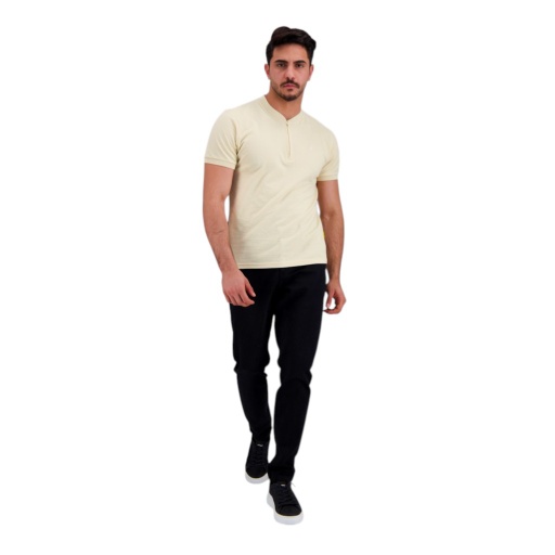 [01-010-01-482-K040-28] Pantalon Chino slim homme - CHEDI (Noir, 28)