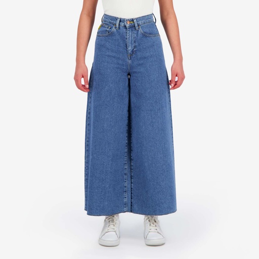 [01-010-01-489-K419-24] Super wide leg jeans femme - WIDED 2.0 (Jeans Bleu  Moyen, 24)