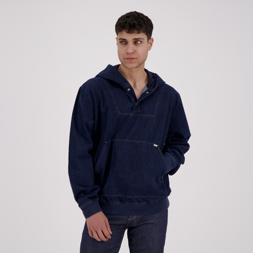 [01-010-43-078-K490-L] Hoodie homme en jeans - HOUSSEIN (L)