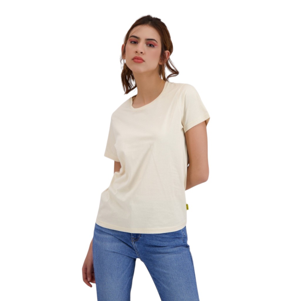 T-shirt femme manches courtes avec broderie