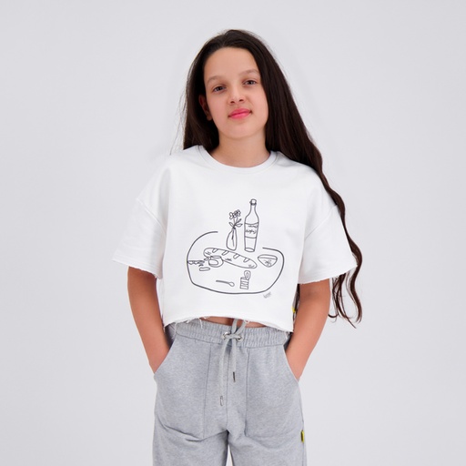 [05-010-36-161-K000-10/12A] Sweat sur taille fille manches courtes FTOUR ELSBEH (10/12A)