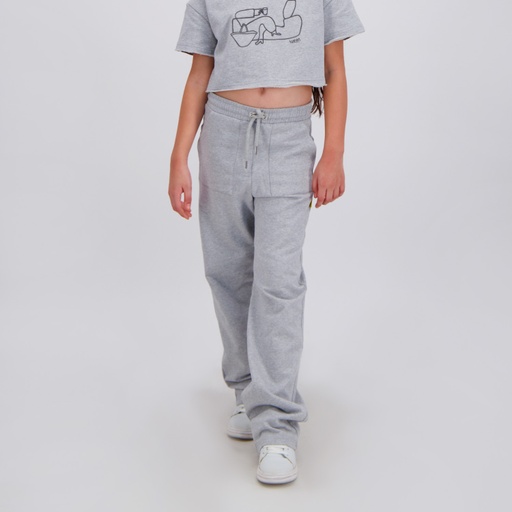 [05-010-65-048-K025-10/12A] Jogger jambe droite fille avec poches plaquées (10/12A)