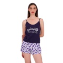 Ensemble femme bretelle et short TABA3NI I'AM FAMOUS