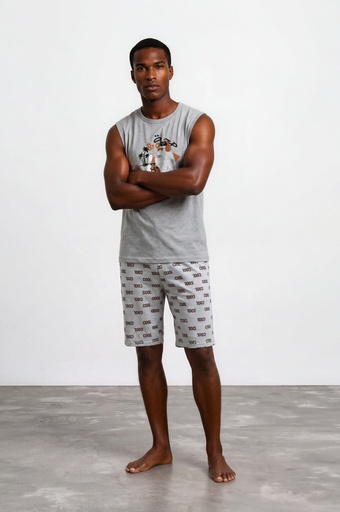 [05-010-26-037-K546-L] Ensemble homme débardeur et short صحة BRO (L)