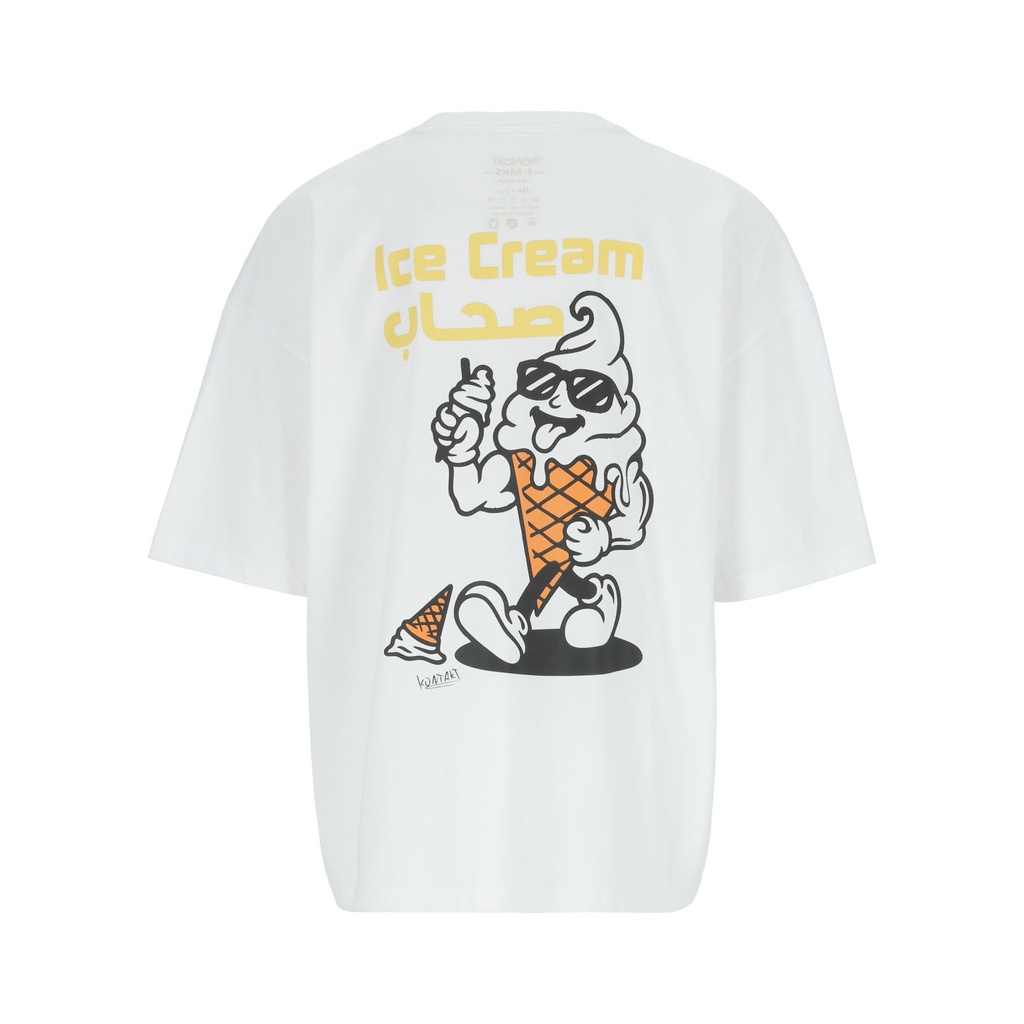 T-shirt oversized garçon manches courtes Ice Cream صحاب