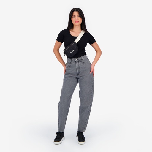 [01-010-01-500-K026-24] Balloon jeans femme- BAYA (Jeans Gris, 24)