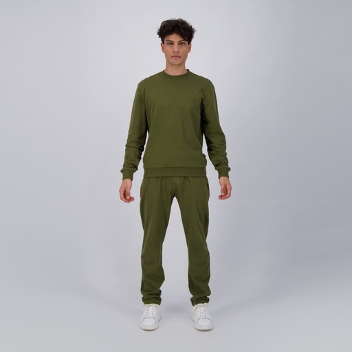 [05-010-36-173-K058-L] Sweat homme avec broderie (Vert Militaire, L)