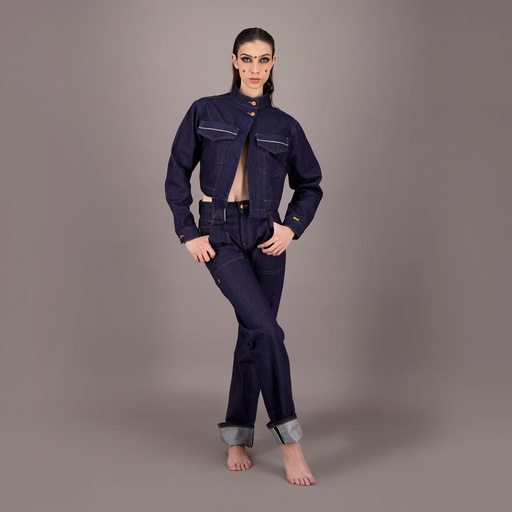 [01-010-01-524-K490-24] Straight unisexe selvedge avec revers en jeans Selvedge And Raw Look - TUNIS FASHION WEEK 2024 (24)