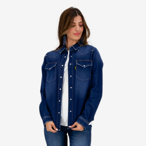 [01-010-09-087-K490-L] Chemise western femme avec studs - SHEMSI (L)