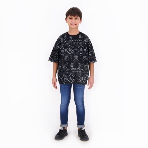 [01-010-01-536-K490-10/12A] Skinny garçon en jeans (Jeans Bleu Foncé, 10-12A)