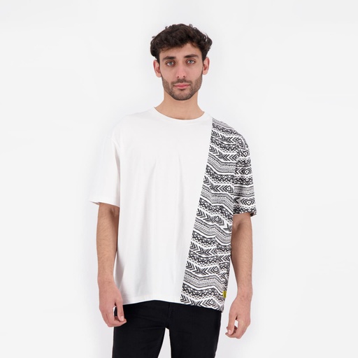 [05-010-02-702-K000-L] T-shirt oversized homme manches courtes IMPRIME FORMES TEPSI (L)