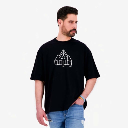 [05-010-02-712-K040-L] T-shirt oversized unisexe  manches courtes طبرقة (L)