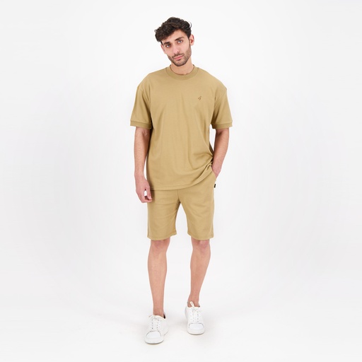 Sweat homme manches courtes avec broderie