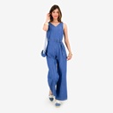 Combinaison fluide femme en jeans-TAMARA