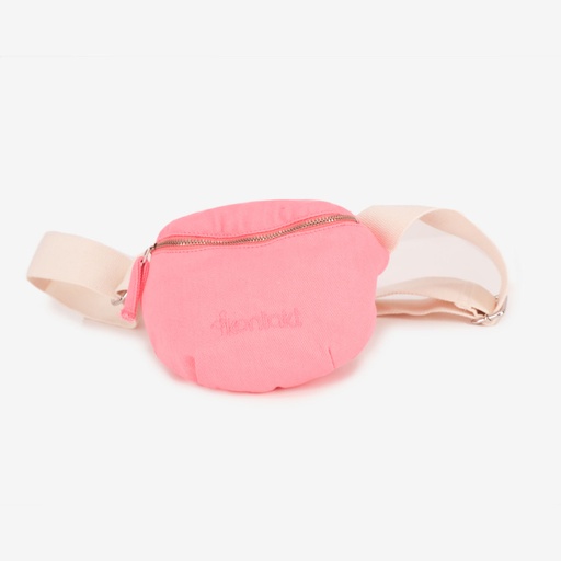 [01-010-127-006-K974-U] Mini Sac Banane Unisexe en jeans (Jeans Rose Fushia)