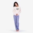 Pyjama femme manches longues الورد جميل