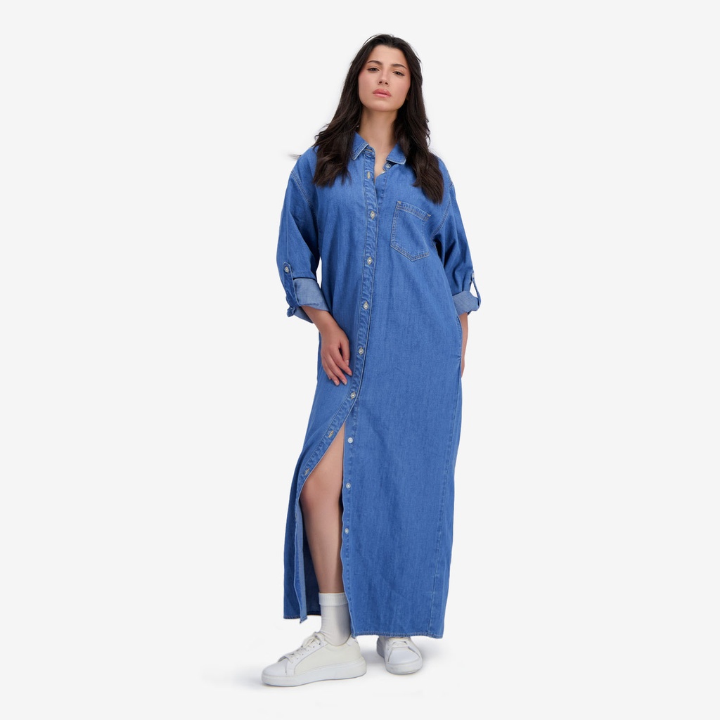 Robe chemise longue femme en jeans CHANEZ 2.0