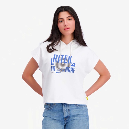 [05-010-43-083-K000-L] Hoodie femme oversized sans manches RITEK ما NAARAFوين (L)