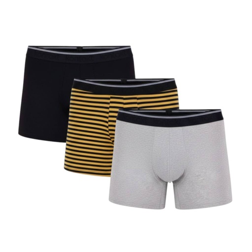 Lot de 3 boxers homme grandes tailles en coton stretch