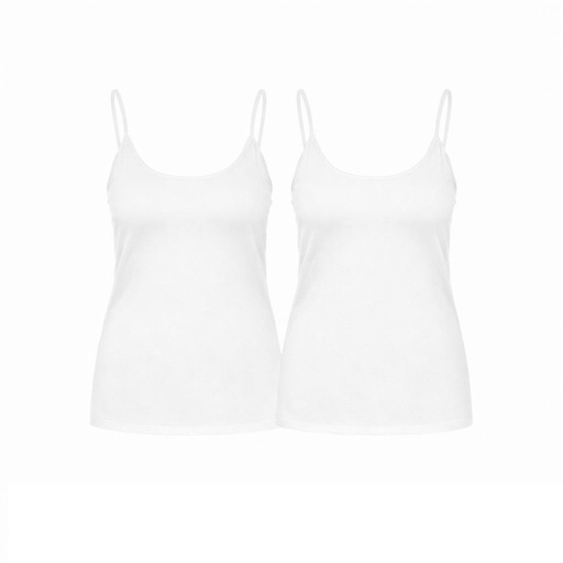 [05-010-08-034-K000-L] Lot de 2 caracos femme en microfibre extensible (Blanc, L)