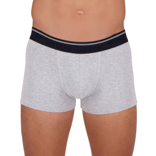 [05-010-41-009-K012-L] Shorty homme en coton stretch (Gris Chiné, L)