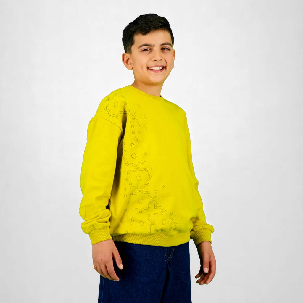 sweat oversized garçon Arabesque Géometrique
