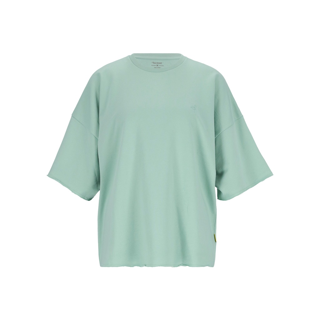 Sweat oversized femme manches courtes   avec broderie