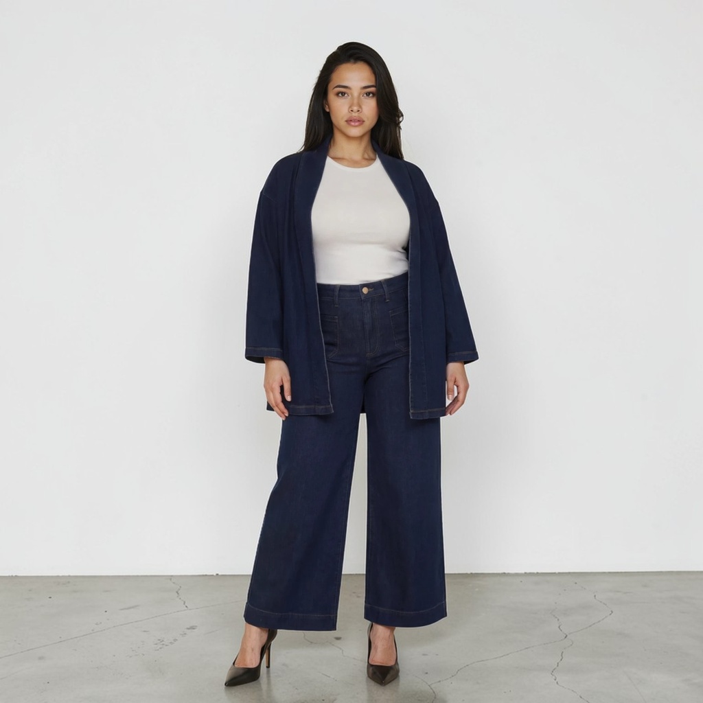 Kimono femme  denim -KARAMA 2.0