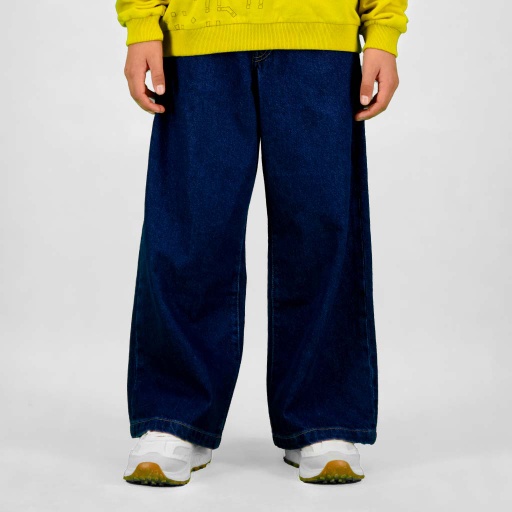 [01-010-01-585-K490-10-12A] Baggy jeans unisexe enfant (Jeans Bleu foncé, 10-12A)