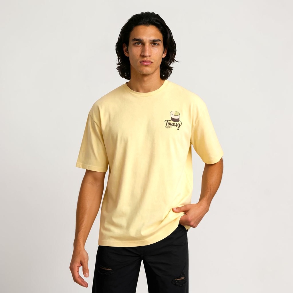 T-shirt oversized homme manches courtes Tounsy