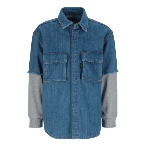 [01-010-09-107-K419-10-12A] Chemise workwear garçon Bi- Matière (10-12A)