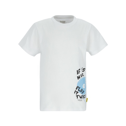[05-010-02-852-K000-10/12A] T-shirt garçon manches courtes IF IT'S NICE PLAY IT TWICE (10/12A)