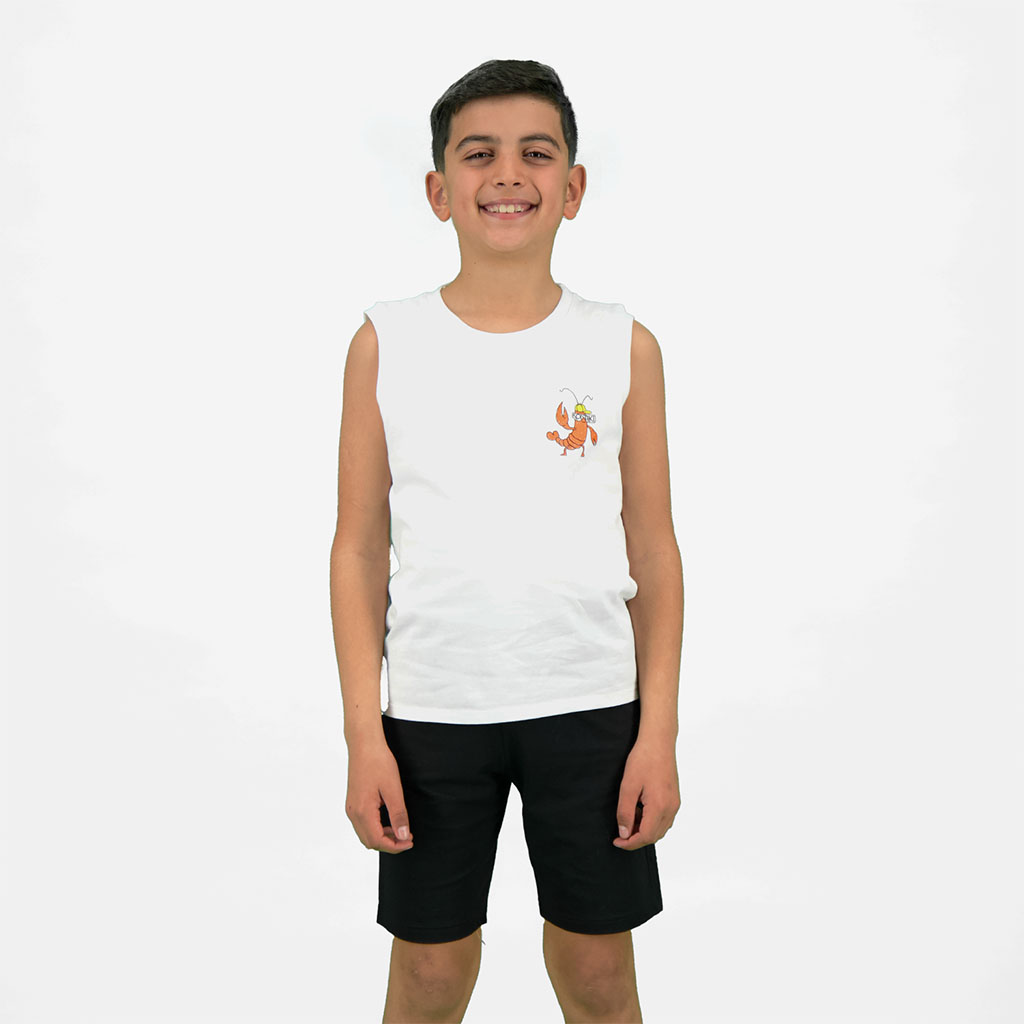 Ensemble garçon débardeur et short MISTER FUNNY SHRIMP
