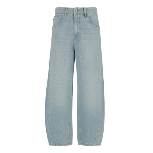 [01-010-01-588-K412-24] Barrel jeans unisexe-BIBOO (Jeans Bleu Clair, 24)