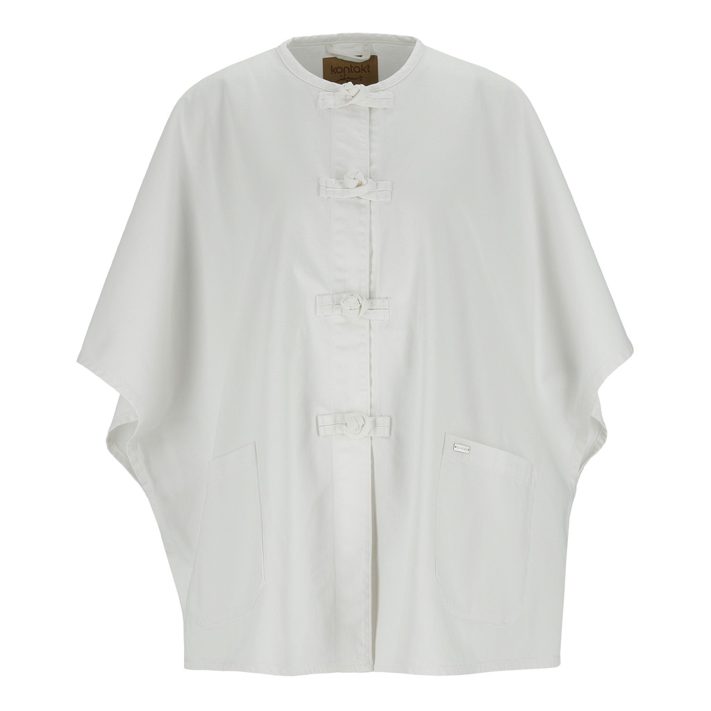 Poncho femme avec poche plaquée - ZINA 2.0