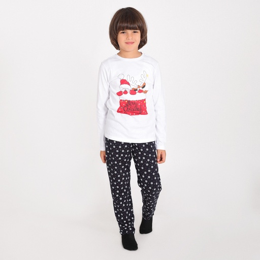 Pyjama garçon manches longues Noel