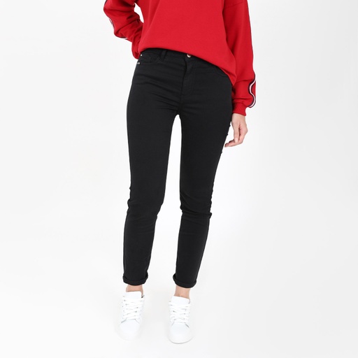 Pantalon slim femme taille haute