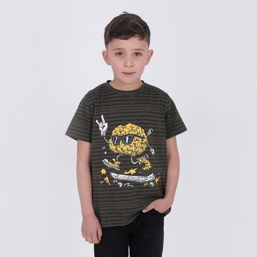 T-shirt garçon manches courtes SKATE BRAIN