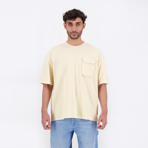 T-shirt oversized homme manches courtes avec poche soufflet