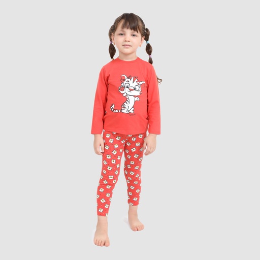 Pyjama bébé manches longues imprimé tigre