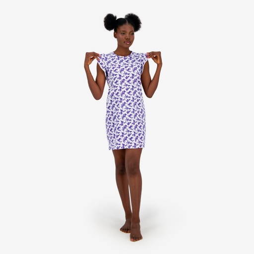 Robe de pyjama femme avec volant
