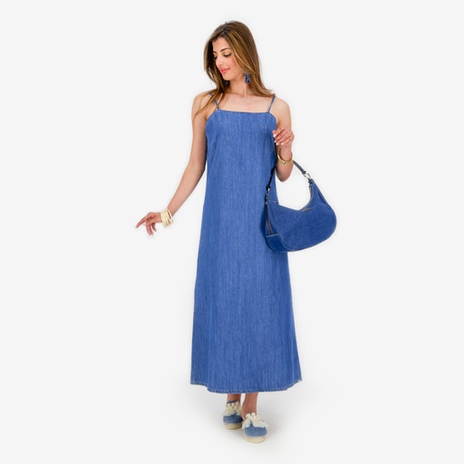 Robe bretelle femme en jeans - THANA