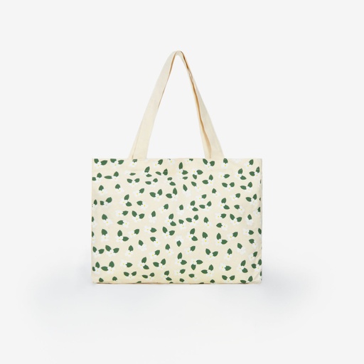 Tote bag unisexe en jeans FELL - Blanc